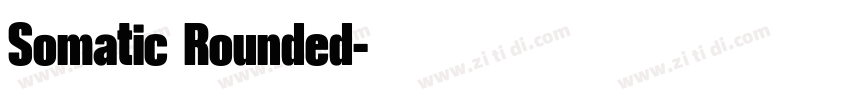 Somatic Rounded字体转换